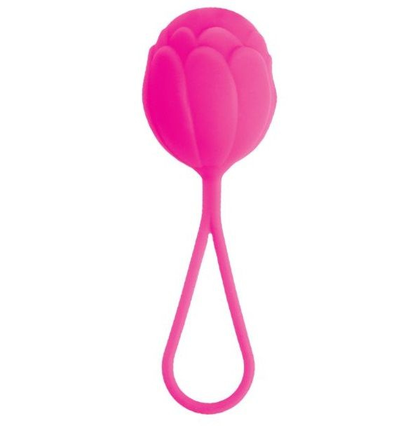Розовый вагинальный шарик с петелькой для извлечения купить в секс шопе