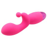 Розовый вибратор INDULGENCE Rechargeable G Kiss - 16,5 см. купить в секс шопе