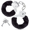 Черные игровые наручники Cuffs купить в секс шопе