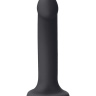 Черный фаллос с имитацией эякуляции Silicon Cum Dildo L - 19,6 см. купить в секс шопе