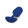Синяя пробка для ношения с вибрацией Snug Plug 4 - 14 см. купить в секс шопе