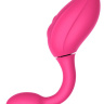 Розовый расширяющийся вибратор Gina - 19,4 см. купить в секс шопе