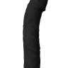 Чёрный вибратор-реалистик PURRFECT SILICONE DELUXE 7.5INCH - 19 см. купить в секс шопе