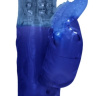 Синий вибратор-кролик Rotating Beetle - 22 см. купить в секс шопе