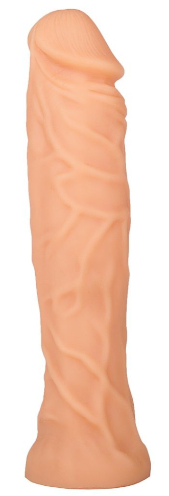 Пустотелый реалистичный дилдо - 20 см. купить в секс шопе
