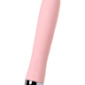 Розовый силиконовый вибратор с функцией нагрева и пульсирующими шариками FAHRENHEIT - 19 см. купить в секс шопе