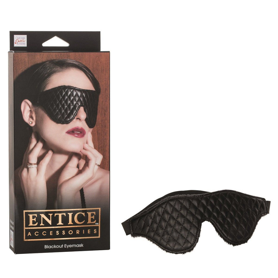 Закрытая маска на глаза Entice Blackout Eyemask купить в секс шопе