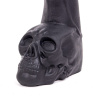 Черный фаллоимитатор-гигант с черепом Cock with Skull - 28 см. купить в секс шопе