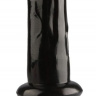 Черный анальный реалистичный стимулятор - 30 см. купить в секс шопе