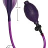 Фиолетовый анальный фаллоимитатор с вакуумным расширением купить в секс шопе