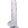 Прозрачный фаллоимитатор Rocket - 19 см. купить в секс шопе