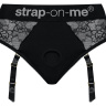 Черные трусики для насадок Diva Lingerie Harness - size S купить в секс шопе