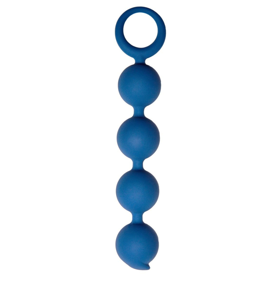 Синяя анальная цепочка Appulse - 15 см. купить в секс шопе