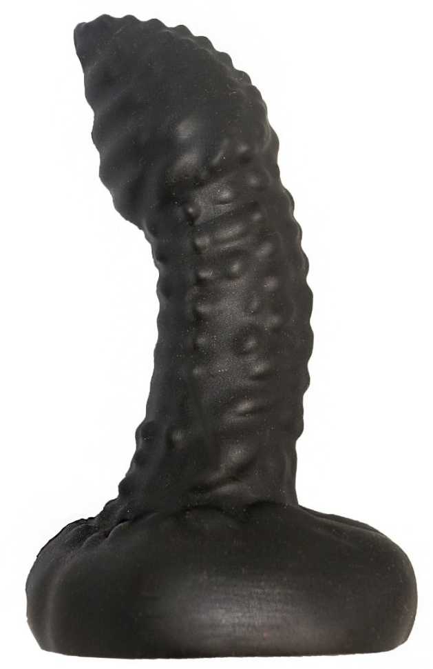 Чёрный плаг-массажёр для простаты - 11 см. купить в секс шопе