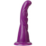 Фиолетовая рельефная насадка Vac-U-Lock Platinum Edition The Beauty - 18,8 см. купить в секс шопе