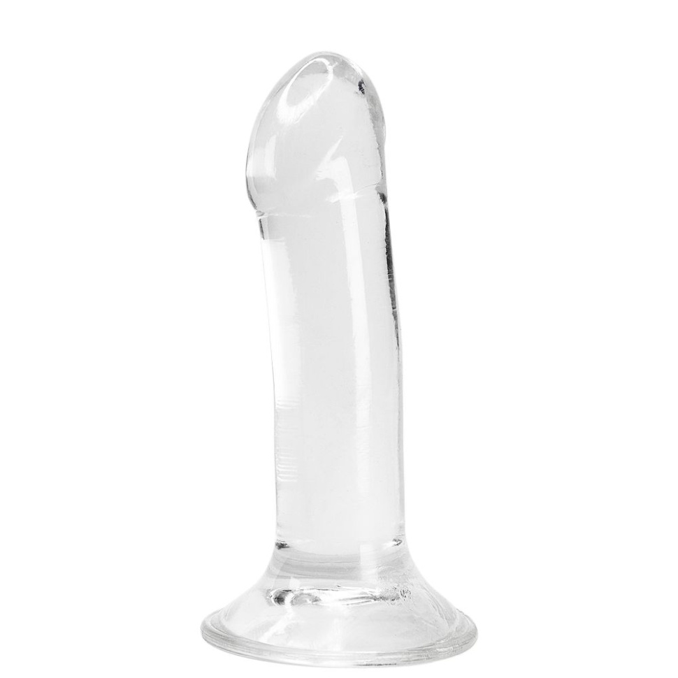 Прозрачный фаллоимитатор на присоске Valiant Jelly Dildo - 18 см. купить в секс шопе