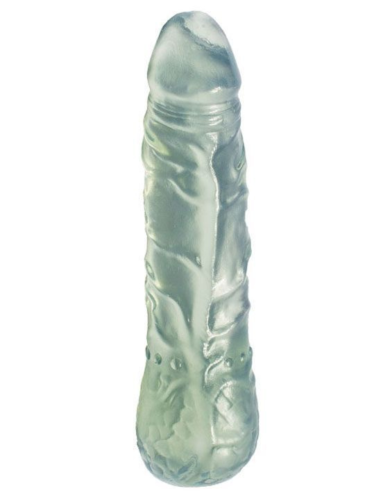 Прозрачный гелевый фаллоимитатор - 16 см. купить в секс шопе