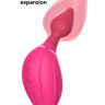 Розовый расширяющийся вибратор Daphne - 15,4 см. купить в секс шопе