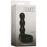 Черный анальный стимулятор с силиконовым кольцом Platinum Premium Silicone - The Double Dip 2 - Black купить в секс шопе