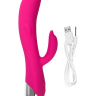Розовый вибратор-кролик «Дрючка-Удовольствие» - 22 см. купить в секс шопе