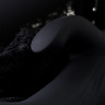 Чёрный вибратор WANAME Thunder с клиторальным отростком - 24,2 см. купить в секс шопе