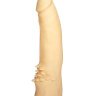 Реалистичный пустотелый фаллоимитатор с шипами у основания - 17 см. купить в секс шопе