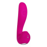 Розовый вибромассажер с клиторальным стимулятором The Note - 16,3 см. купить в секс шопе