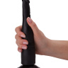 Чёрный анальный фаллоимитатор на подошве-присоске - 18,5 см. купить в секс шопе
