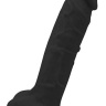 Черный реалистичный фаллоимитатор 7INCH BLACK - 16,5 см.  купить в секс шопе
