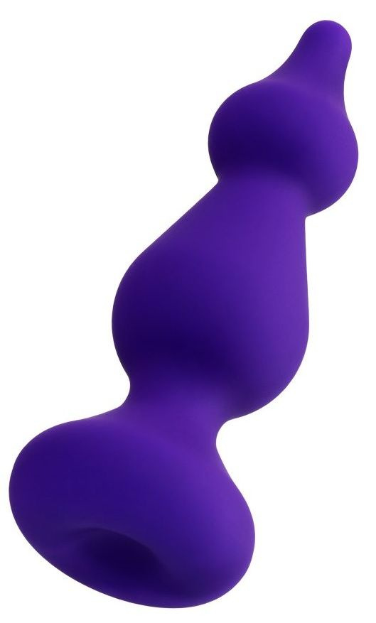 Фиолетовая анальная втулка Sholt - 10 см. купить в секс шопе