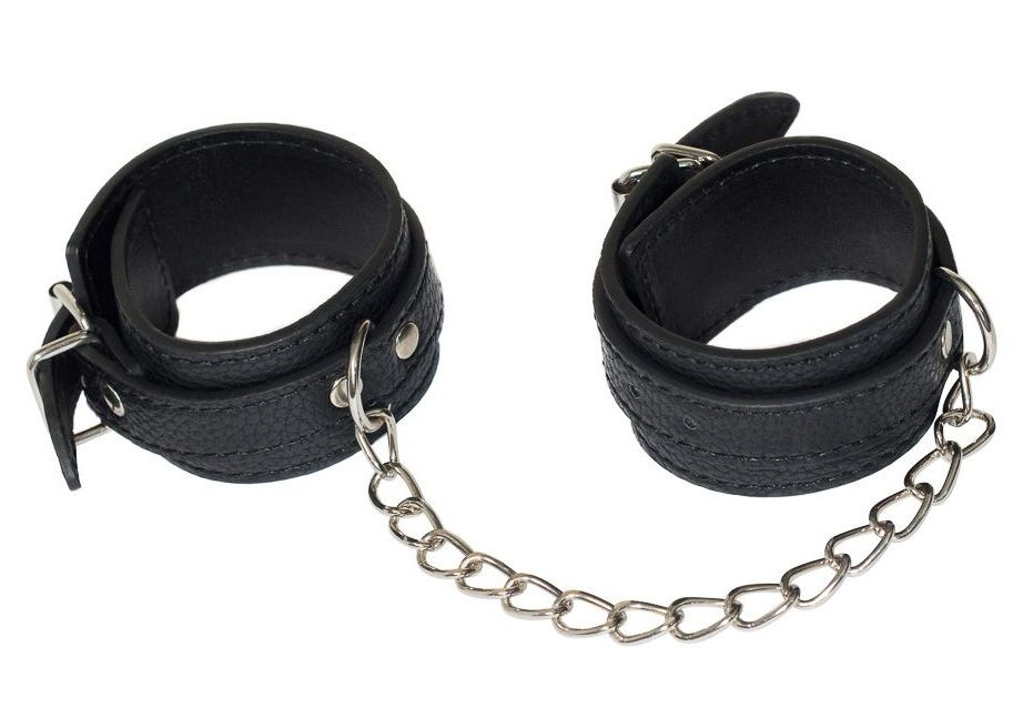 Черные наручники Serenity купить в секс шопе