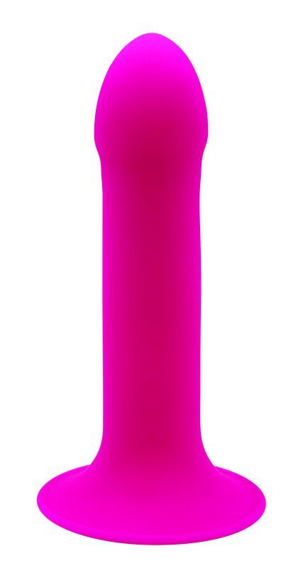 Ярко-розовый фаллоимитатор двойной плотности Hitsens 2 - 16,7 см. купить в секс шопе