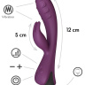 Фиолетовый вибратор-кролик Lepus с ребрышками купить в секс шопе
