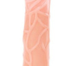 Телесный вибратор Pleasure Fantasy с богатым рельефом - 22,5 см. купить в секс шопе