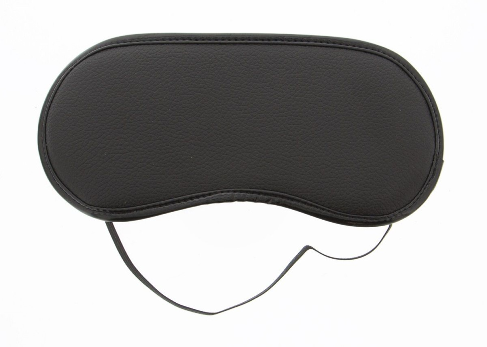 Чёрная полиуретановая маска Blindfold купить в секс шопе