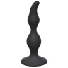 Чёрная анальная пробка Curved Anal Plug Black - 12,5 см. купить в секс шопе