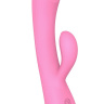 Розовый вибратор-кролик Bunny   Clyde - 22,5 см. купить в секс шопе