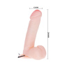 Вибратор на присоске с выносным пультом Dong - 20 см. купить в секс шопе