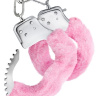 Розовые игровые наручники Cuffs купить в секс шопе