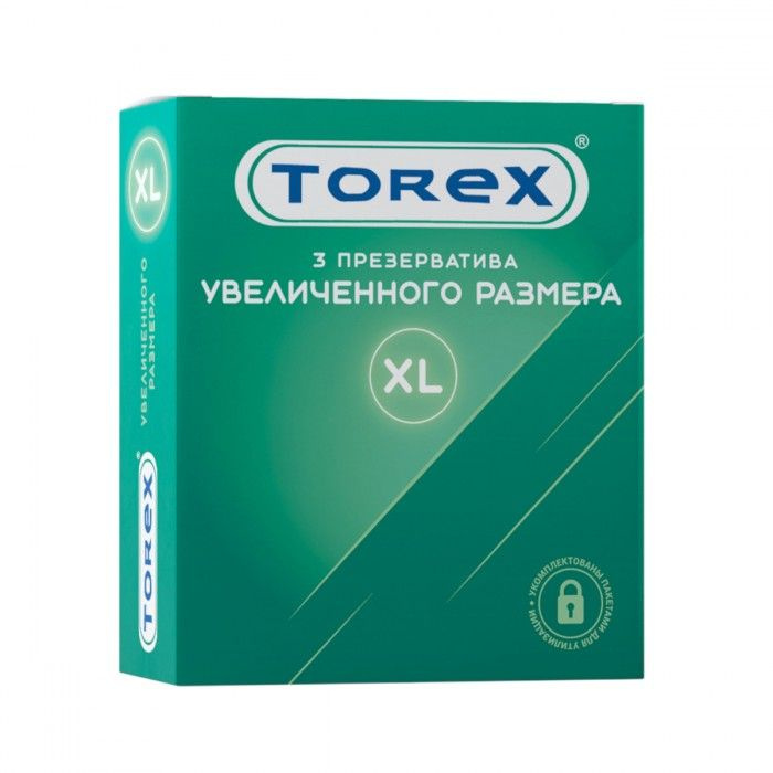 Презервативы Torex  Увеличенного размера  - 3 шт. купить в секс шопе