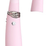 Нежно-розовый вибромассажер MIISS CC с мембранным стимулятором - 18,5 см. купить в секс шопе
