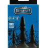 Набор из черных анальных силиконовых втулок MENZSTUFF 3-PIECE ANAL CONE SET купить в секс шопе