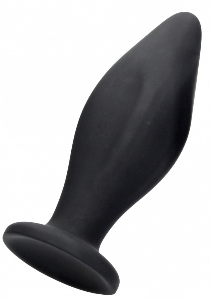 Черная анальная пробка Edgy Butt Plug - 11,4 см. купить в секс шопе