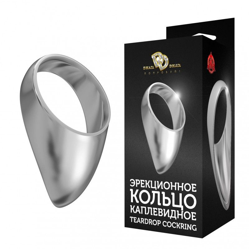 Большое каплевидное эрекционное кольцо TEARDROP COCKRING  купить в секс шопе