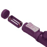 Фиолетовый вибратор-кролик Rotating Beetle - 22 см. купить в секс шопе