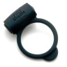 Темно-серое эрекционное кольцо Vibrating Love Ring с вибрацией купить в секс шопе