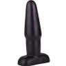 Чёрный плаг классической формы - 14 см. купить в секс шопе