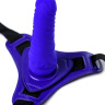 Фиолетовый силиконовый страпон - 14,5 см. купить в секс шопе