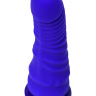 Фиолетовый силиконовый страпон - 14,5 см. купить в секс шопе