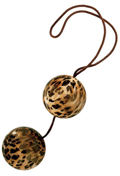 Леопардовые вагинальные шарики DUOTONE BALLS купить в секс шопе